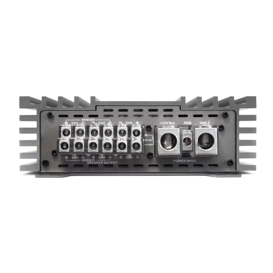 ZAPCO Z-150.6 II 6-kanałowy wzmacniacz klasy AB do systemów SQ Moc przy 4Ω: 6 x 165 W